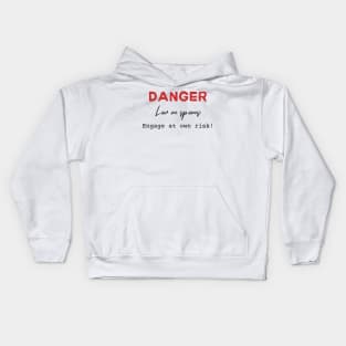 Danger! Low on Spoons! Kids Hoodie